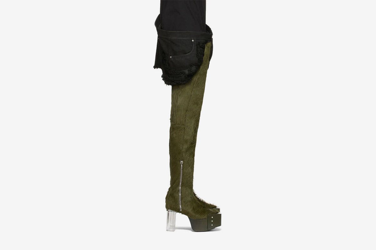 rick owens heel boots